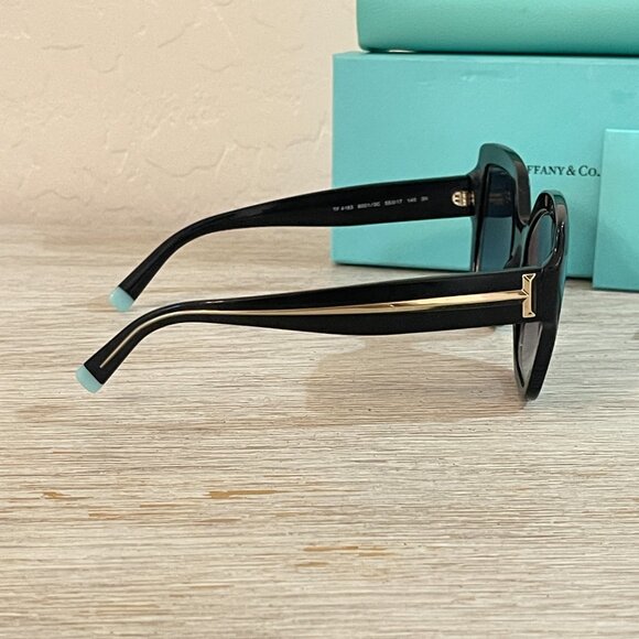Tiffany & Co. Sunglasses Black Gold TF4183 Excellent Condition - Picture 7 of 9